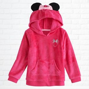NWT Disney Minnie Mouse Plush Hoodie